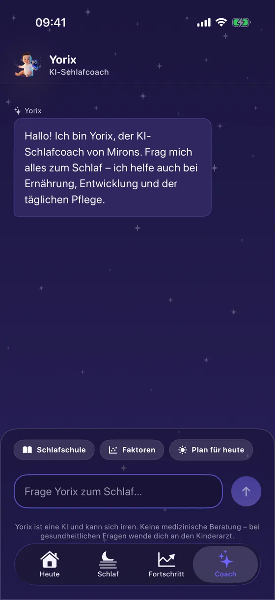Chat mit dem KI-Coach von Yorix